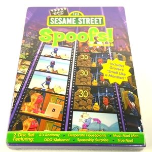 The Best of Sesame Street: SPOOFS, Vol 1+2, 120 min 2 DVD Set, Factory Sealed